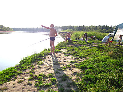 Андрей Кокшаров на Чулыме у старых Бирилюсс