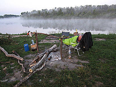 Рыбацкие сны у костра