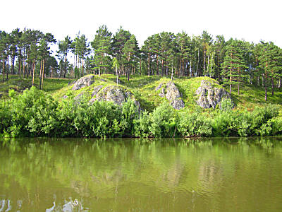 Скалы на реке Чулым