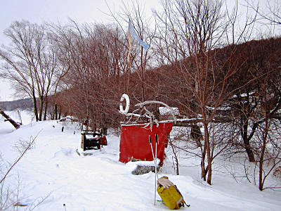 Урочище Гусиха на Волге - инсталяция работы Николая Зверева