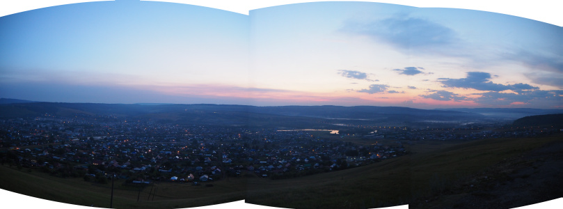 город Сим в ночи