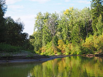 Протока на Чулыме перед Бирилюссами