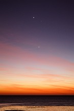 Dawn of the Planets. 
 Image Credit & Copyright: Luis Argerich - 2011 May 7. http://apod.nasa.gov/apod/ap110507.html